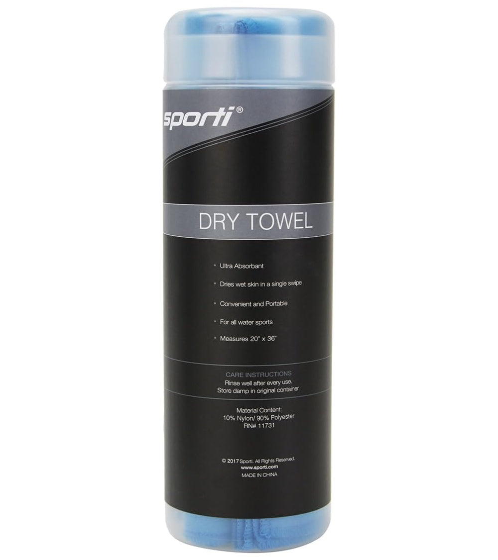 Sporti soft absorbent microfiber towel highlighting comfort and skin-friendly feel