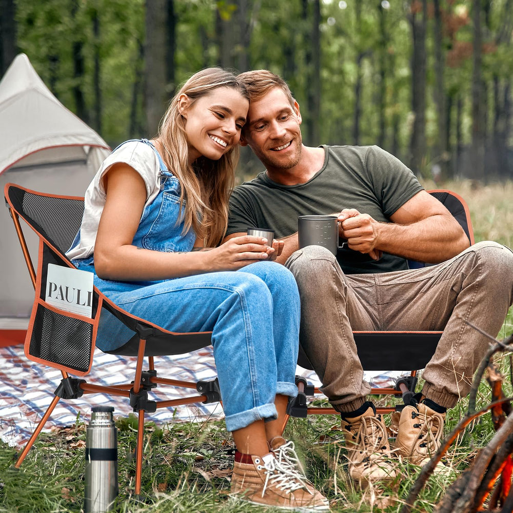 Sportneer camping chair demonstrating 330 lb capacity for rugged use.
