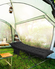 Sportneer camping cot easy-unfold demonstrates quick setup