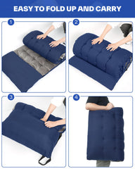 Sportneer cot mattress pad cotton-core filling for stable, long-lasting comfort.