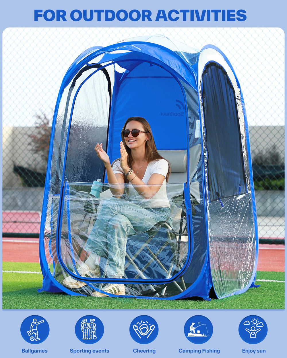 Sportneer lightweight 11lbs tent is portable for on-the-go events.