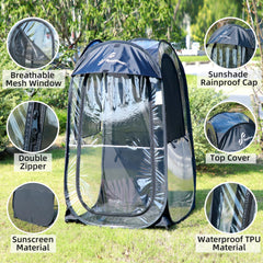 Sportneer sports tent compact pack-down showing easy storage