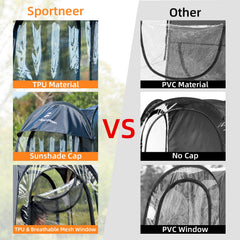 Sportneer sports tent pop-up setup demonstration for instant shelter