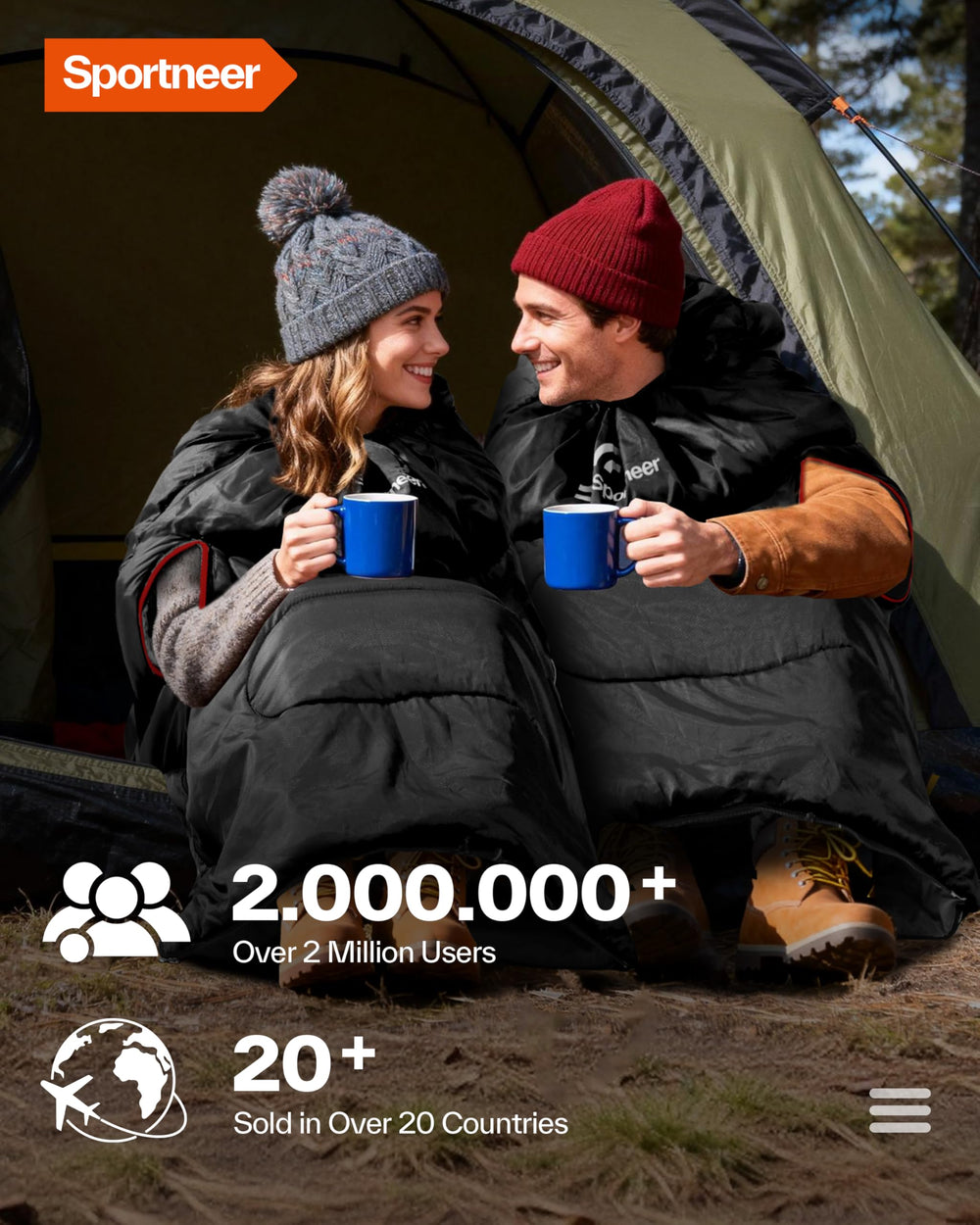 Sportneer wearable sleeping bag stadium-use offers comfort during long game days.