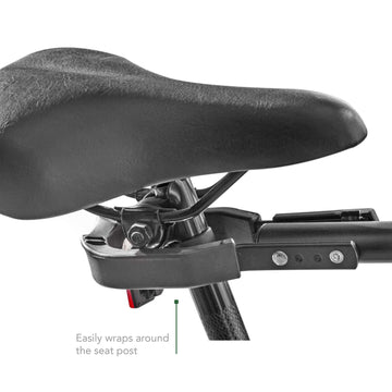 BMX bikes compatibility for stable transport on rear-mounted carriers.