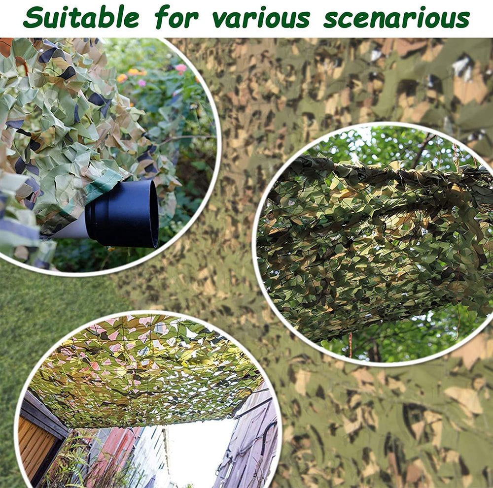 Sposuit camo netting bulk roll displayed for large outdoor setups