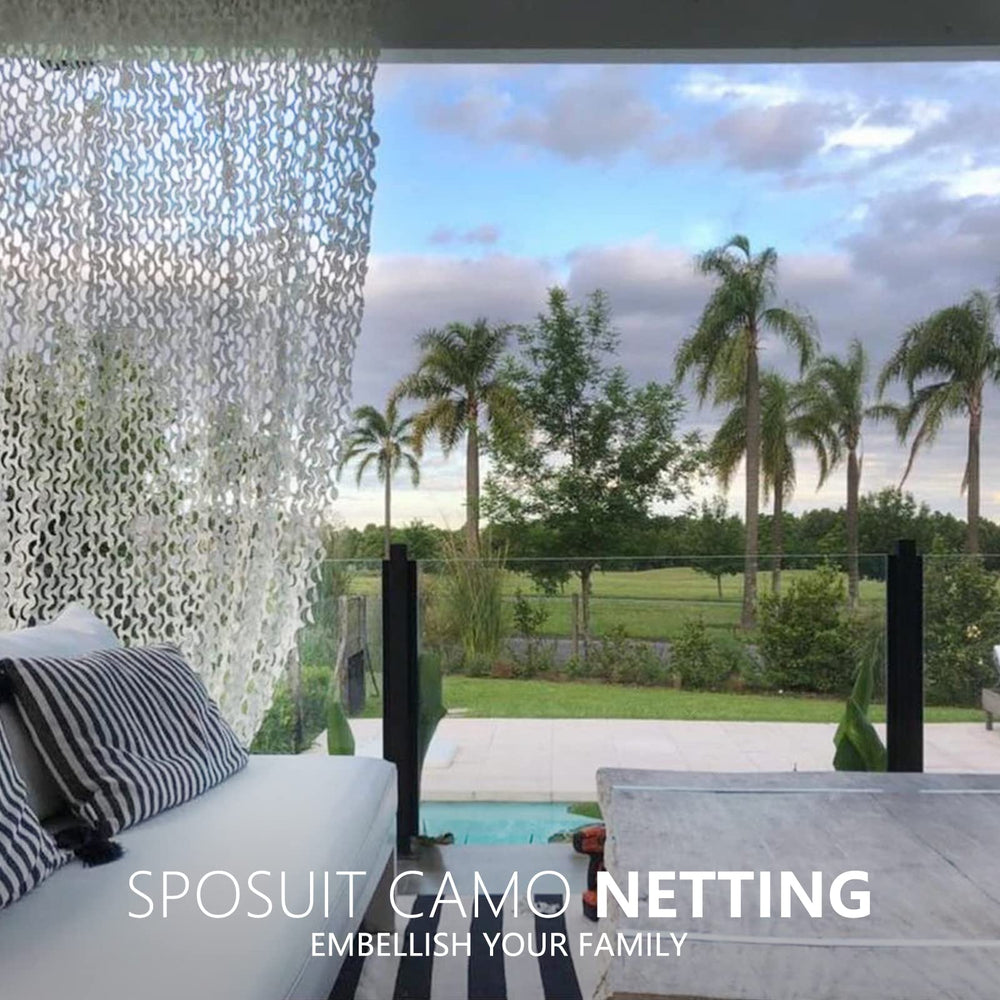 Sposuit camouflage netting helps cover objects discreetly