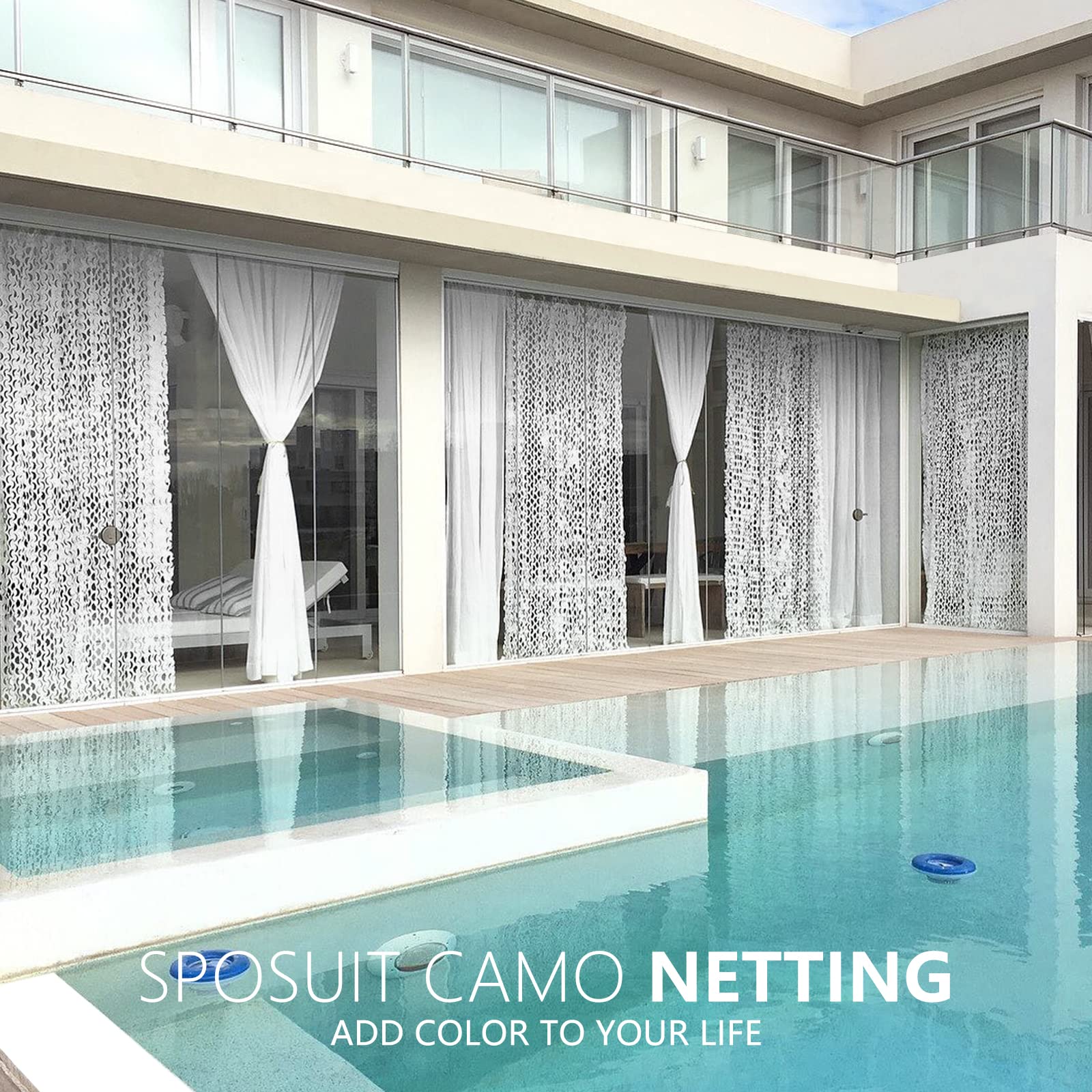 Sposuit camo netting is cut-to-fit for hunting blinds and DIY covers