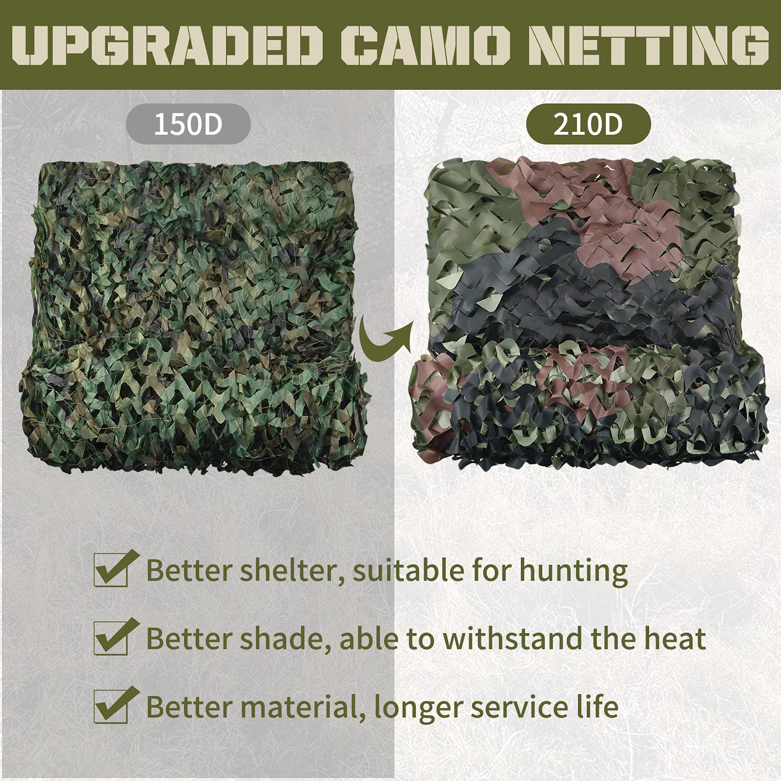 Cut-to-fit design lets you tailor Sposuit camo netting to any blind or object.