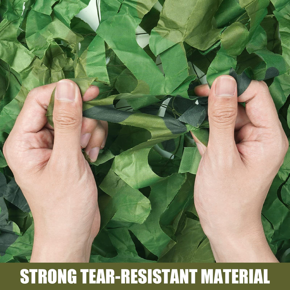 Sposuit camo netting ghillie-style assembly for enhanced concealment.