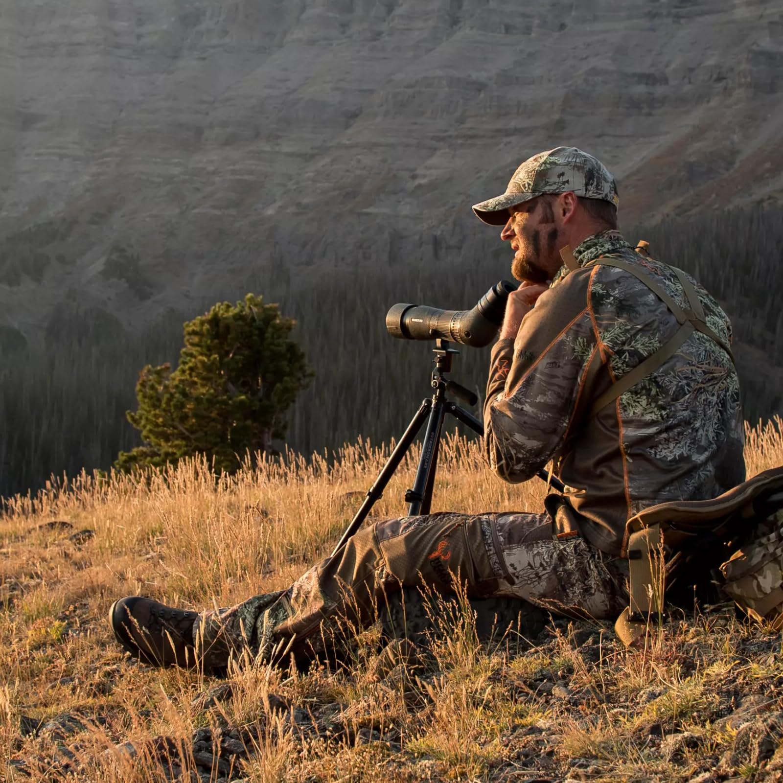 Sposuit Camo Netting covers hunting blinds for better concealment