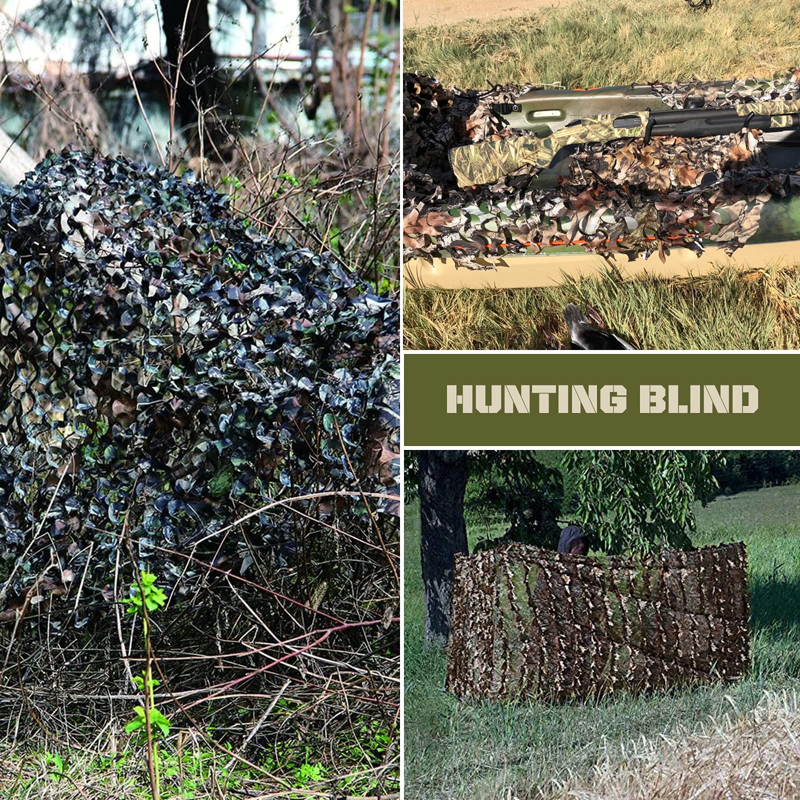 Sposuit camo netting large-area coverage supports versatile concealment in fields.