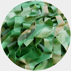 Sposuit camo netting used as military-themed party decor for authentic camouflage ambience