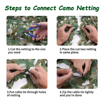 Sposuit camo netting for military-themed events enhances realism outdoors.