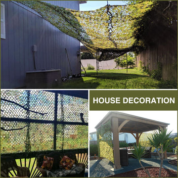 Sposuit camo netting enhances DIY projects with durable texture and natural tones.