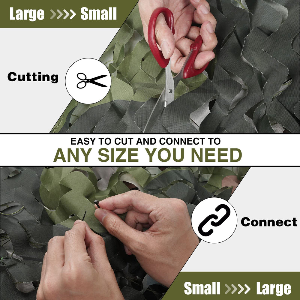 Sposuit camo netting used as party decorations adds authentic military vibe.