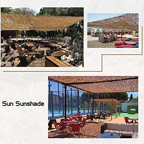 Sposuit camo netting used as sunshade with camouflage coverage