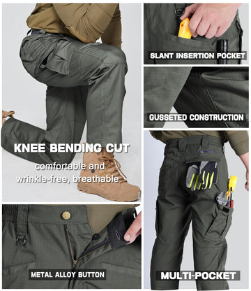 SPOSULEI cargo pants crotch gusset photo highlights added comfort during kneeling tasks