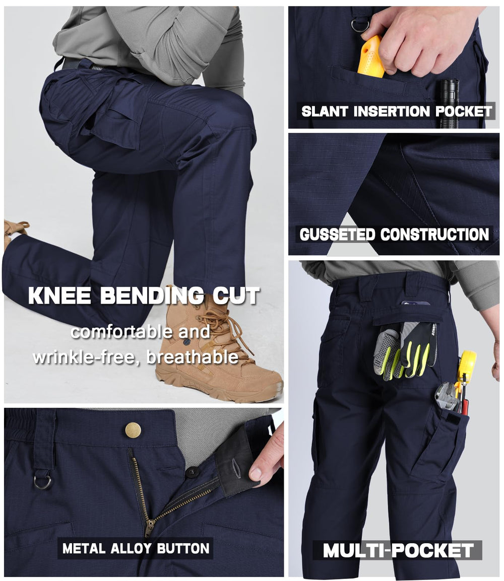SPOSULEI cargo pants elastic waistband closeup shows comfortable fit for long days