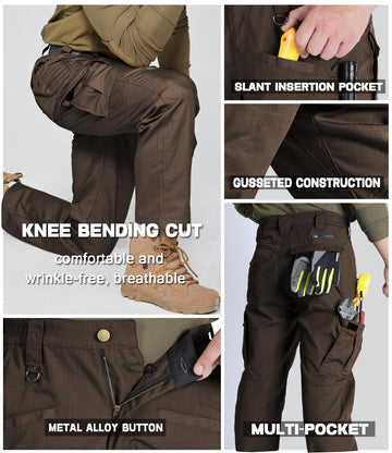 SPOSULEI cargo pants knee-articulation enables flexible movement.