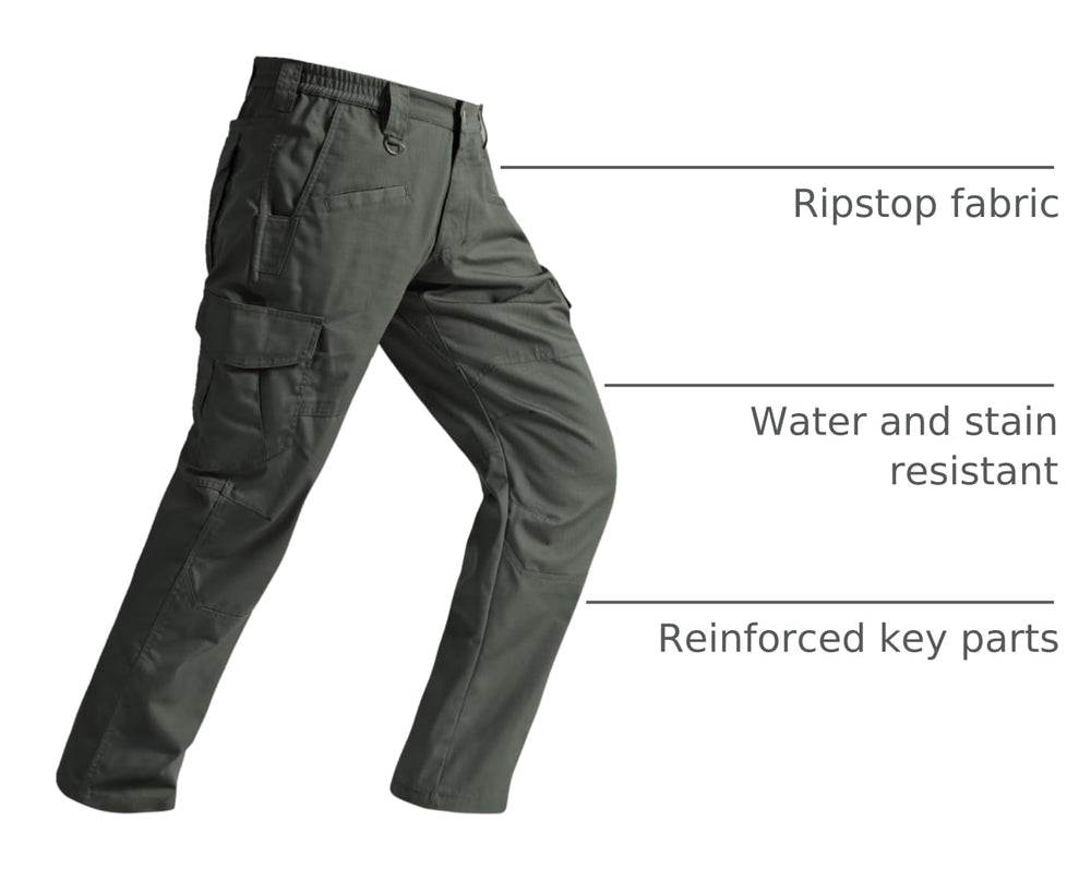SPOSULEI cargo pants knee articulation showcases freedom of movement for hiking and work