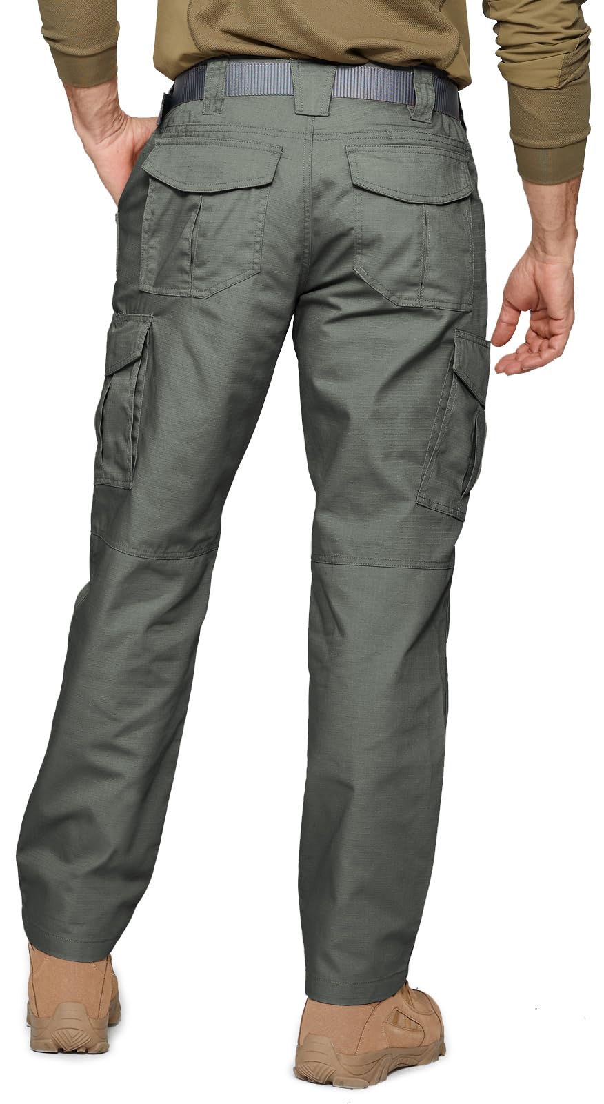 SPOSULEI cargo pants outdoor use setup captures ready-for-action versatility