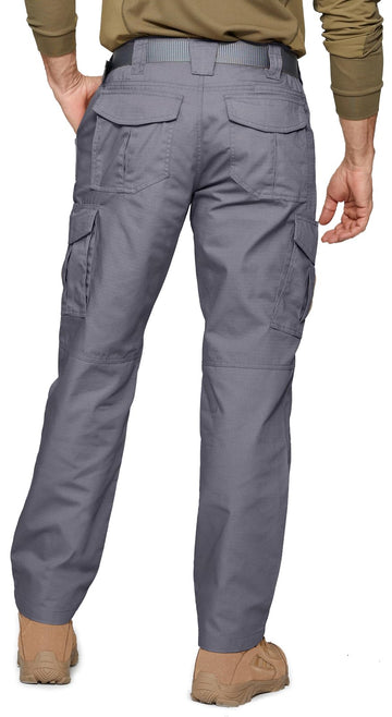 SPOSULEI mens cargo pants pocket detail demonstrates hands-free utility