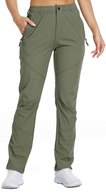 SPOSULEI women's golf pants front view highlight lightweight, quick-dry fabric for outdoor comfort