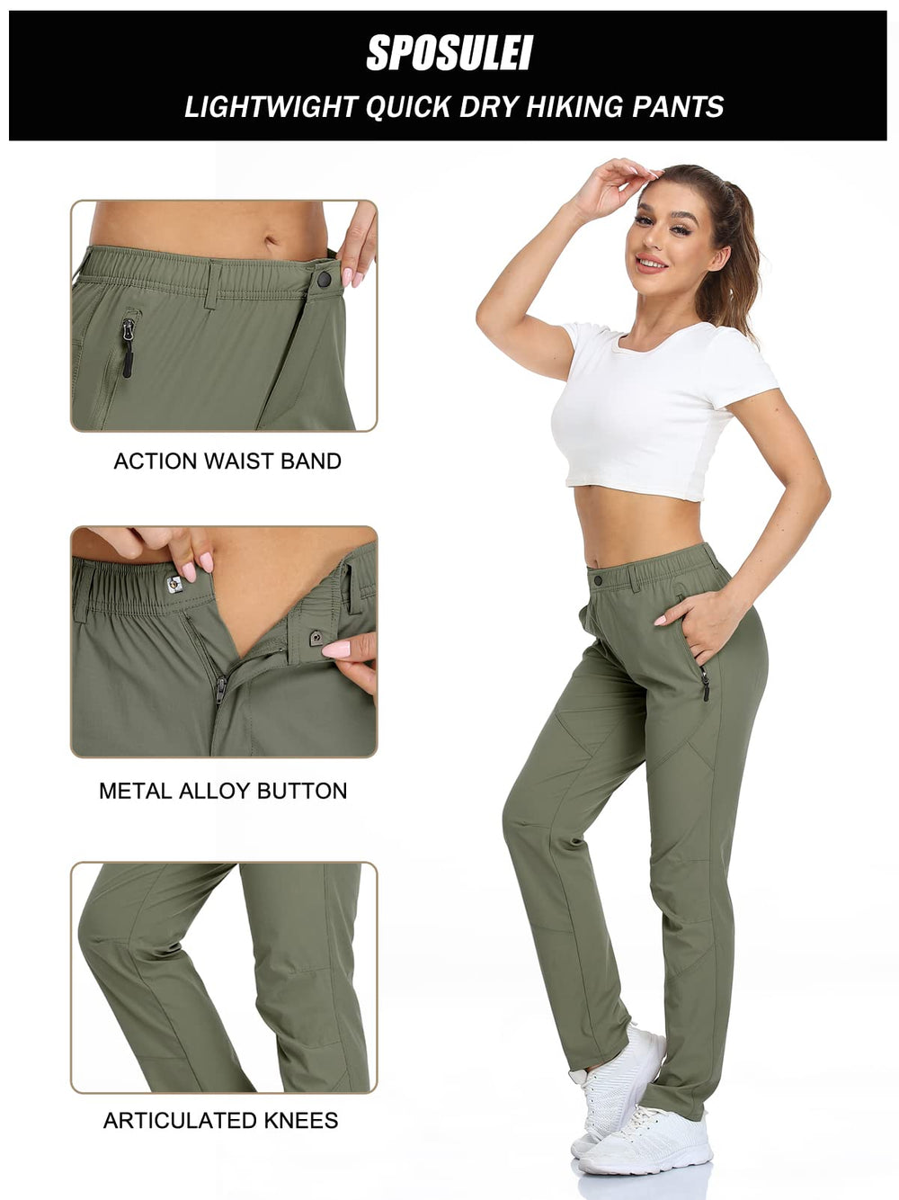 SPOSULEI golf pants support versatile outdoor use including hiking and travel.