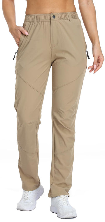 SPOSULEI women's golf pants with quick-dry fabric keeps you cool during outdoor play.