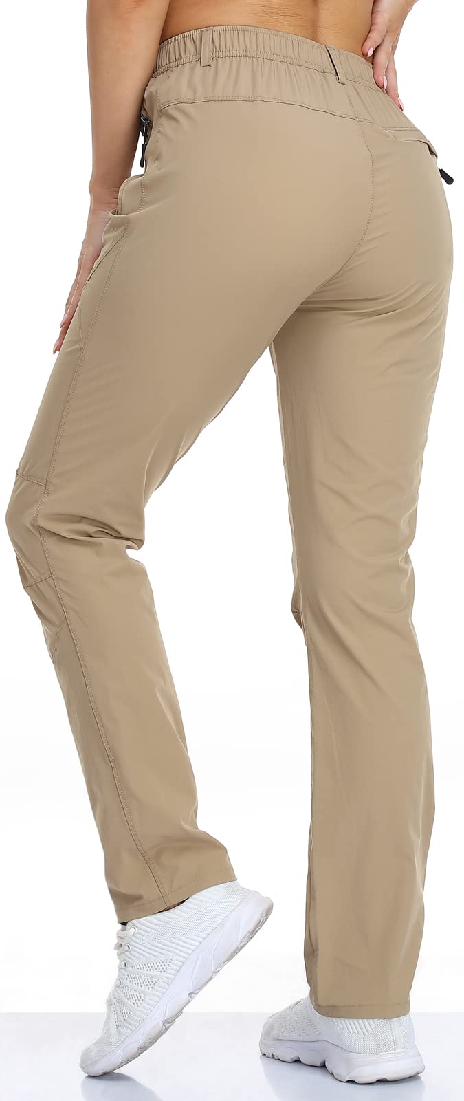 SPOSULEI pants feature three zip pockets for secure travel items.