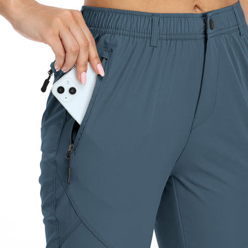 SPOSULEI womens golf travel pants with zipper pockets secure essentials