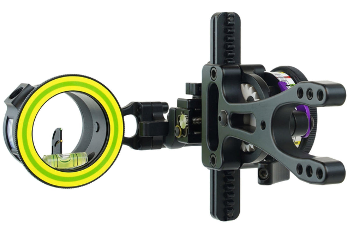 Spot Hogg Double Pin .019 Fast Eddie sight front view for precise yardage selection