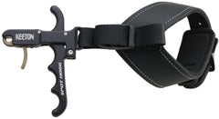 Spot Hogg Keeton release front view highlighting the pivoting grip for stability.