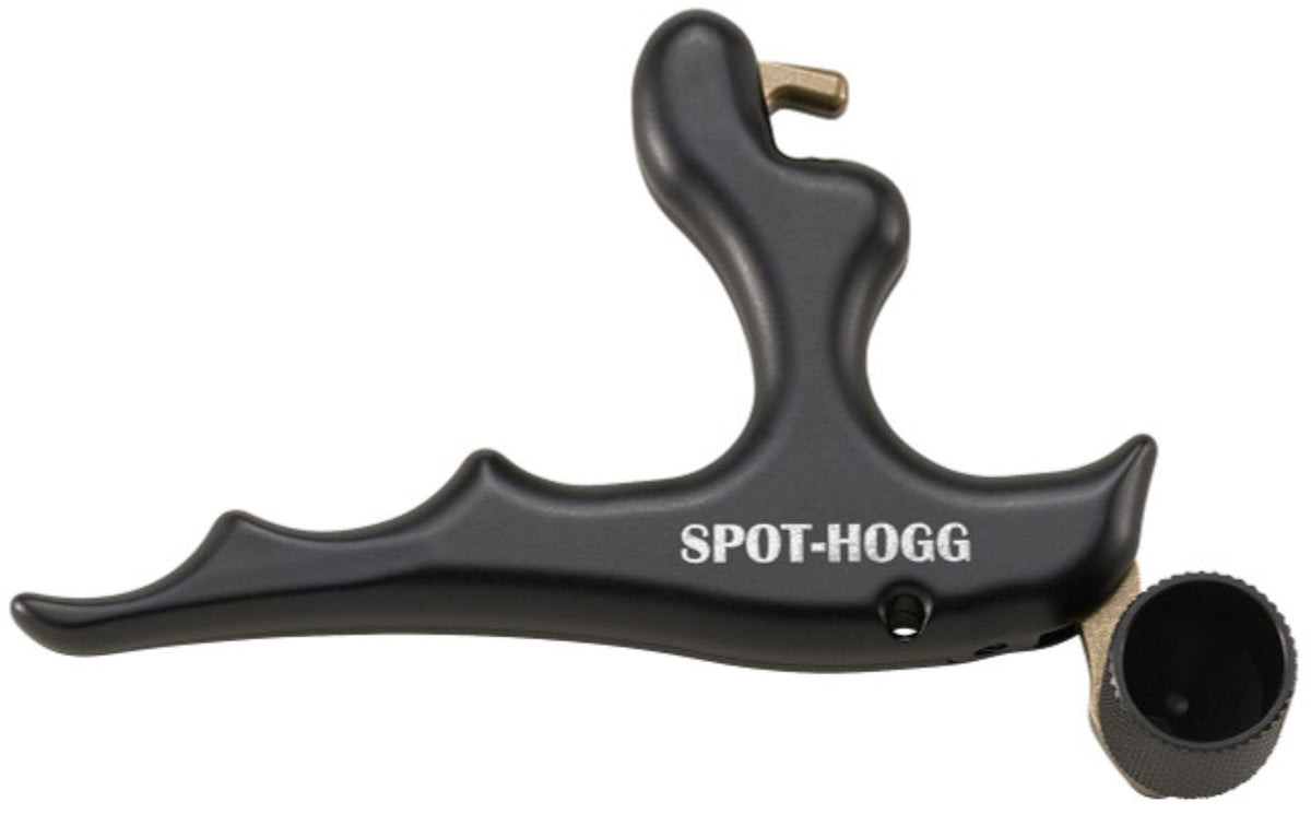 Spot Hogg Whipper Snapper open jaw release with 4-finger grip for precise shots.