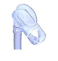 Soft silicone urethral seal provides comfortable fit with Spouti.