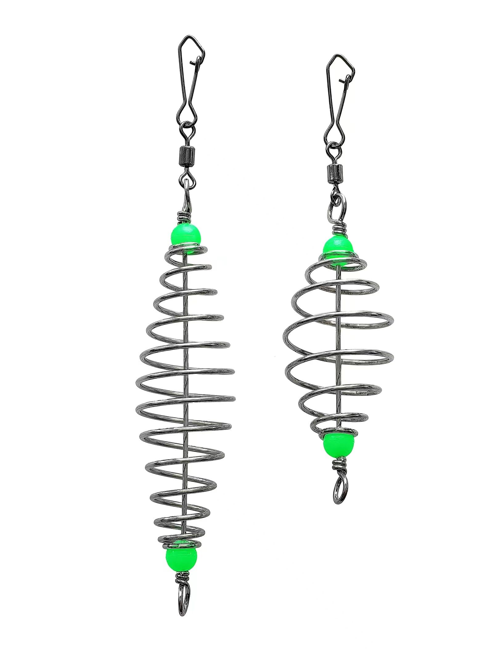 Durable carp fishing equipment showing bait dispersion in water