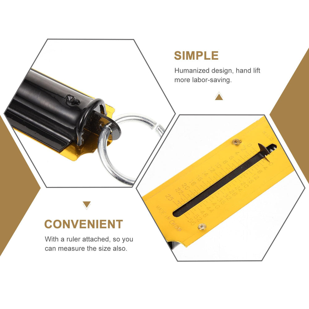 Scale used for luggage weighing with hook attached