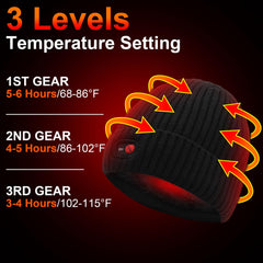 SPRING heated hat heating elements on two sides deliver targeted warmth