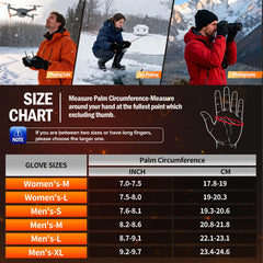 Spring in Fall heated gloves carbon-fiber-heating delivers quick even warmth.