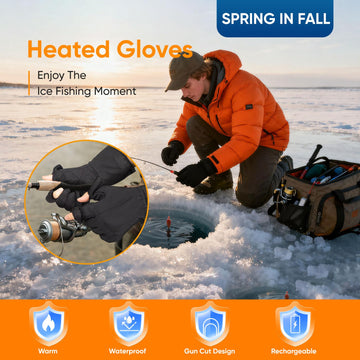 Spring in Fall heated gloves unisex-fit ergonomic comfort for everyday wear.