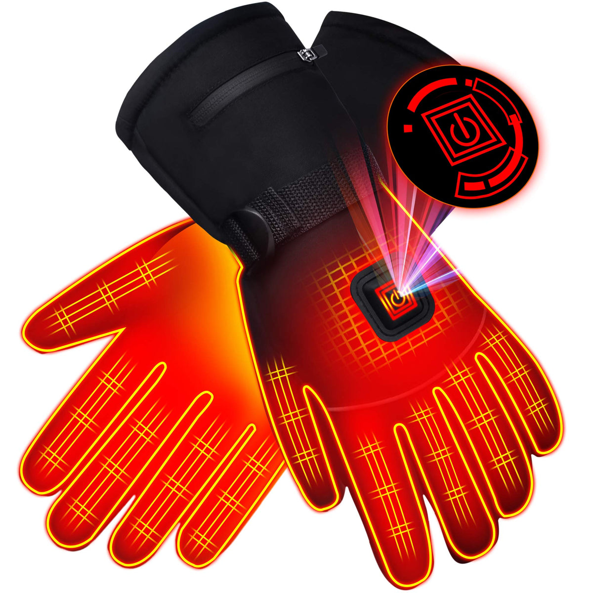 Spring Shop electric heated gloves with waterproof shell provide reliable warmth outdoors.