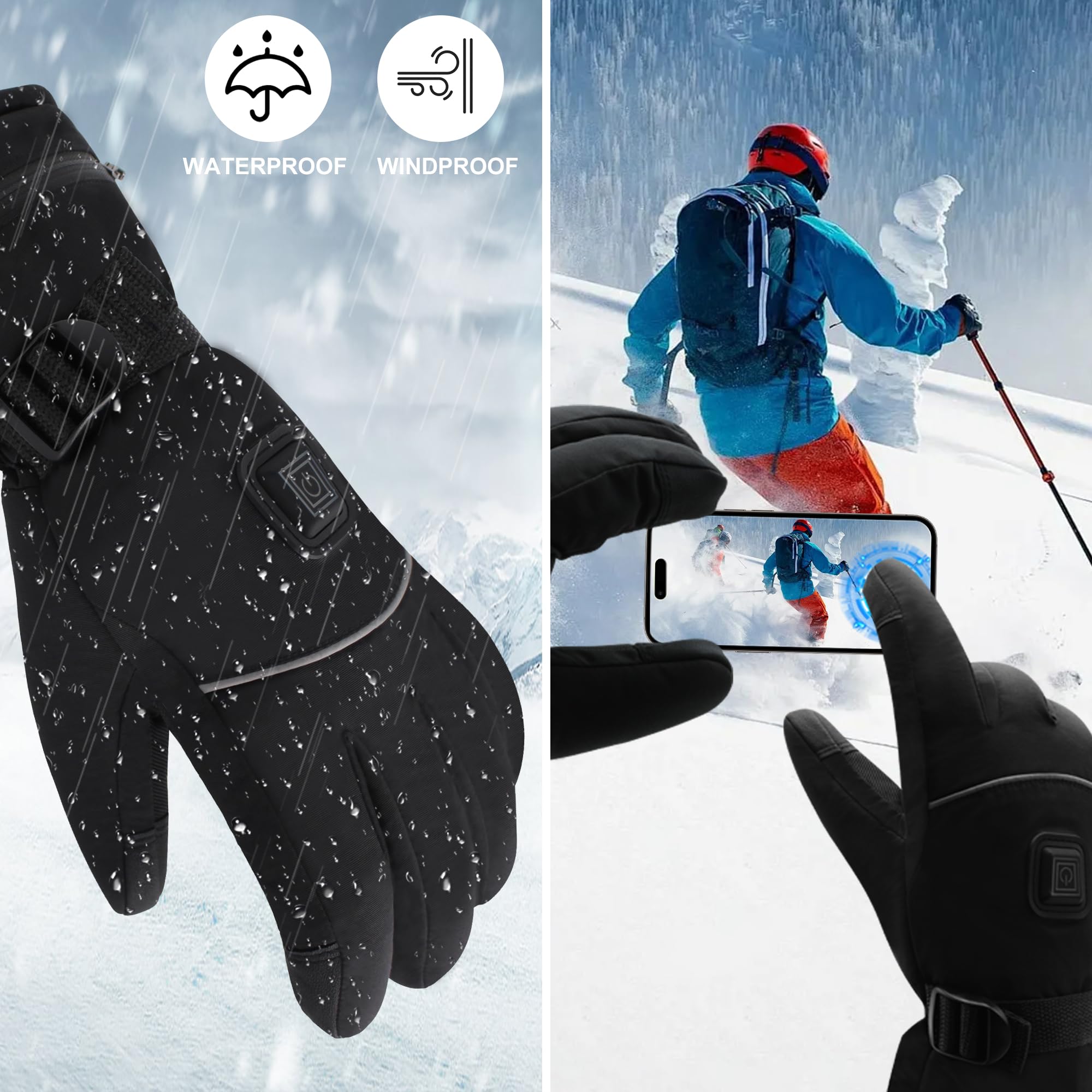 Spring Shop three-level heat settings for customizable warmth during activities.