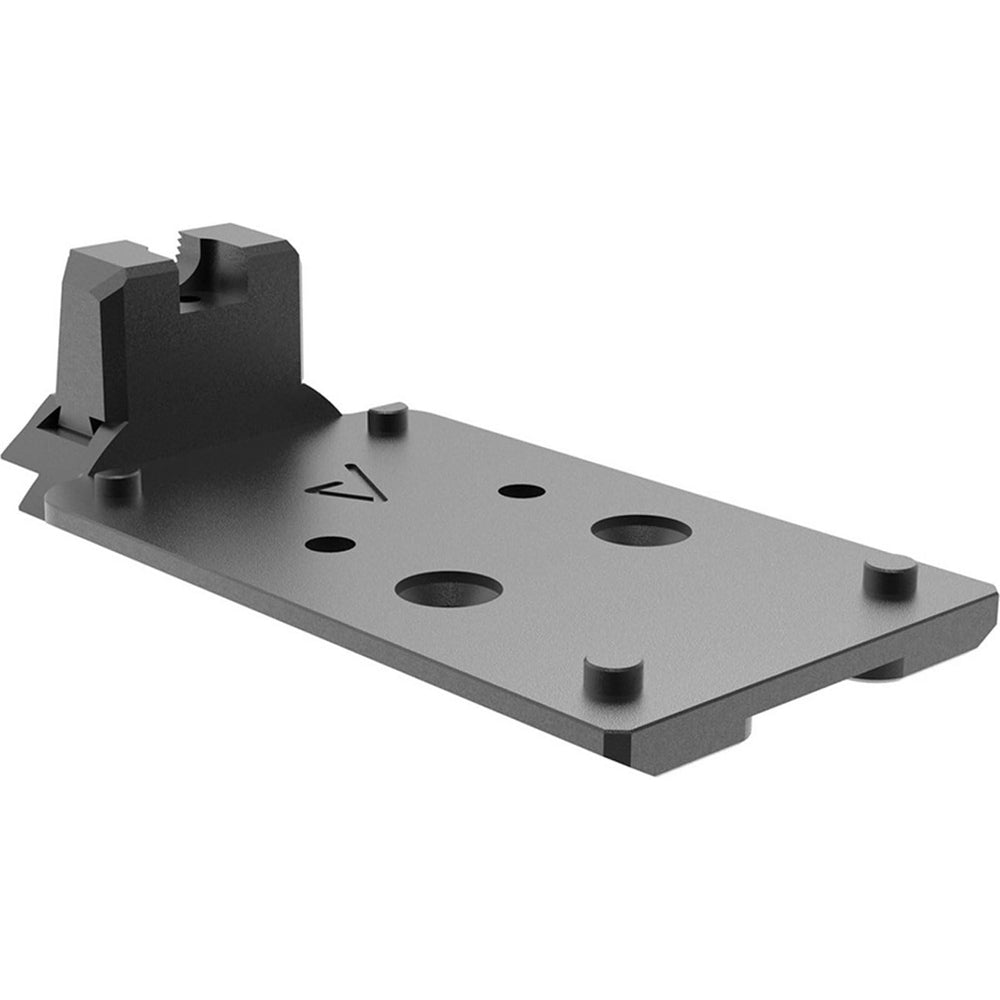 Springfield Armory AOS Agency Optic Plate for Holosun 509T — front view with integrated rear sight