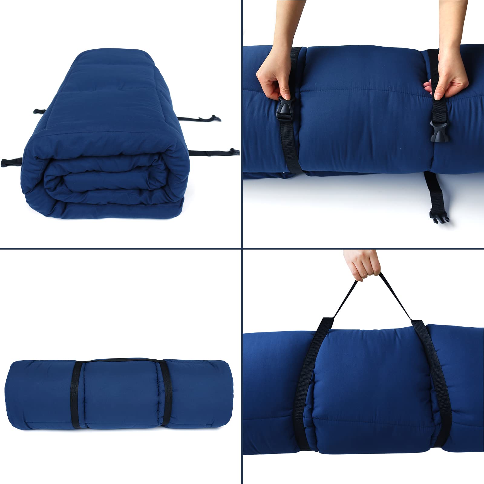 SPRINGSPIRIT cot pad in use at campsite demonstrates portable comfort