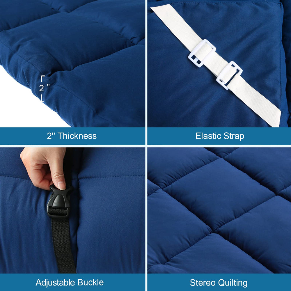 SPRINGSPIRIT cot pad rolled rope-ends show secure placement