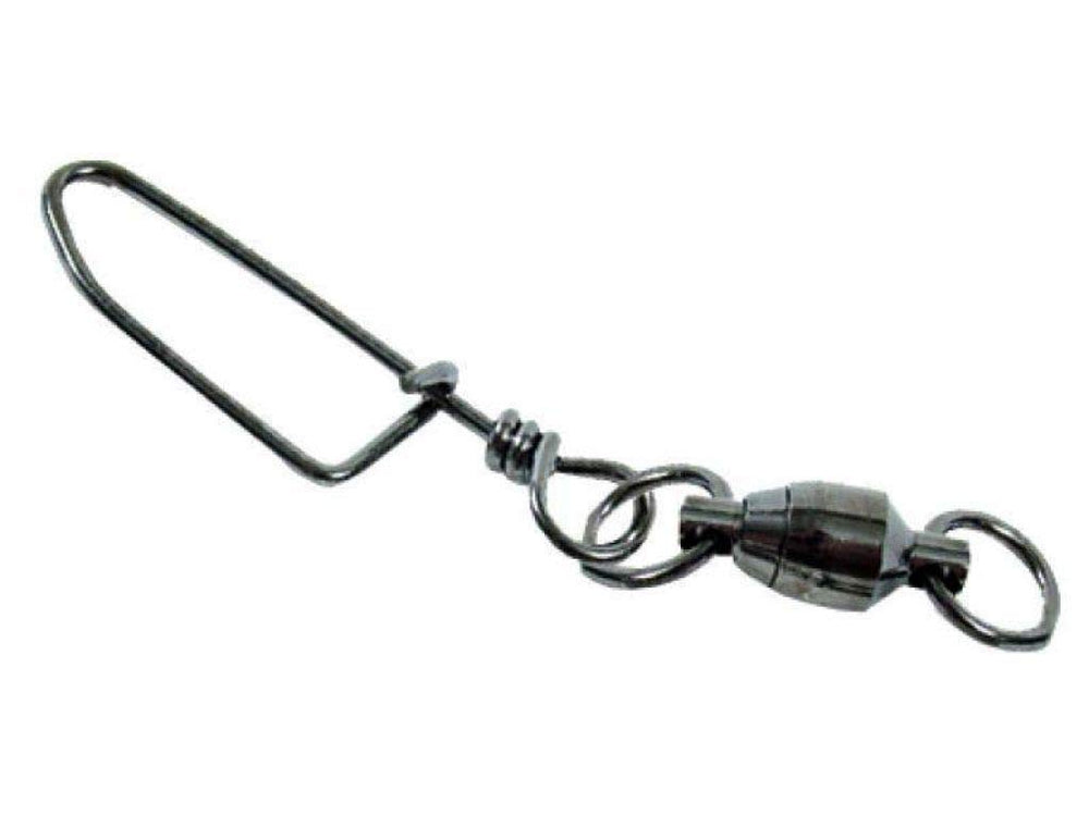 Spro ball bearing swivel with Coast Lock in black size 6, reducing line twist during casts