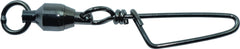 Spro Coast Lock swivel in black provides secure lure holds for quick rig swaps.