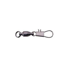 Spro ball bearing swivel with interlock in black size 1 reduces line twist