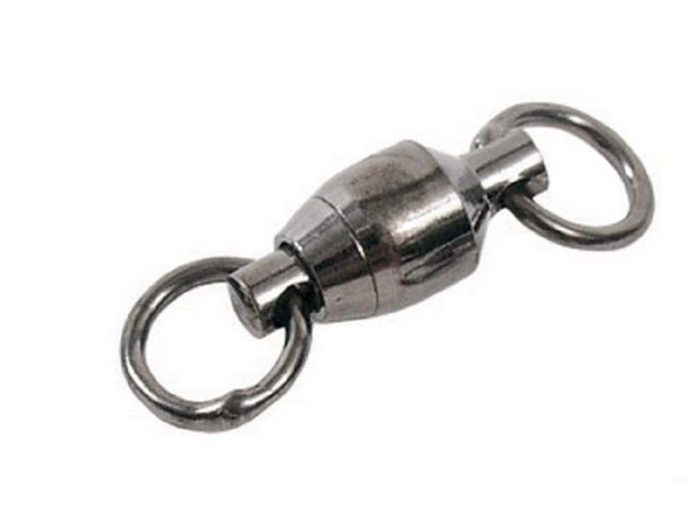 Spro ball bearing swivel NS Black size 8 with welded rings for secure lure connections and reduced twist